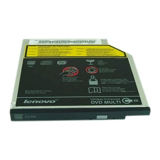 IBM ThinkPad Multi-Burner Ultrabay Slim Drive Manuals