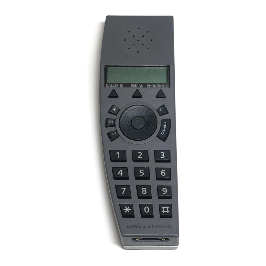 Bang & Olufsen BeoCom 6000 Manual