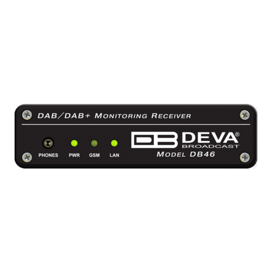 DEVA Broadcast DB46 Maintenance And Operation Instruction Manual