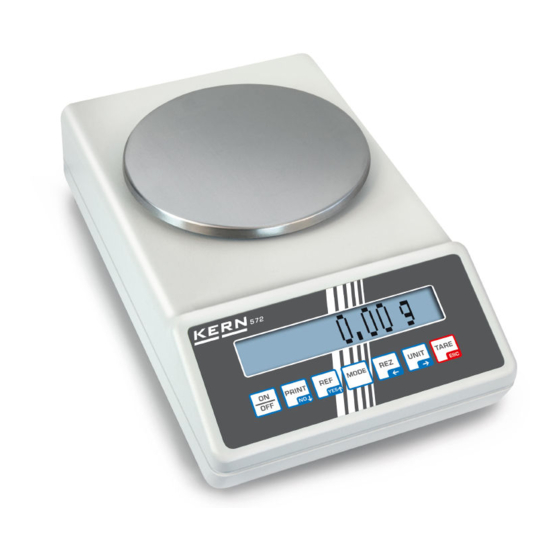 Precision scales – KERN: automatic adjustment, can be calibrated