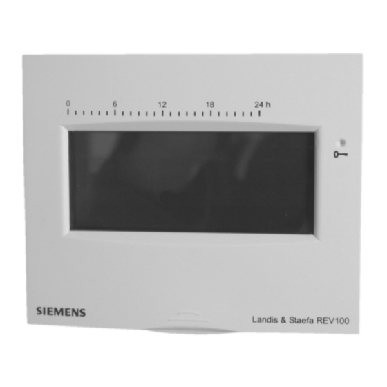 Siemens REV100 Manuals