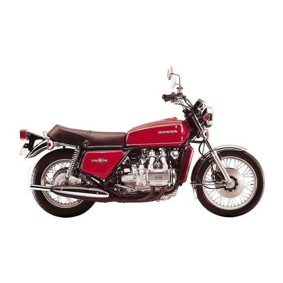 Honda GoldWing GL1000 1976 Shop Manual