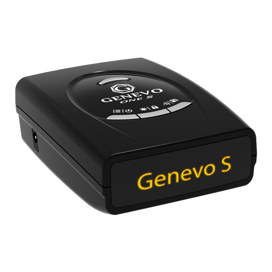 GENEVO ONE S User Manual