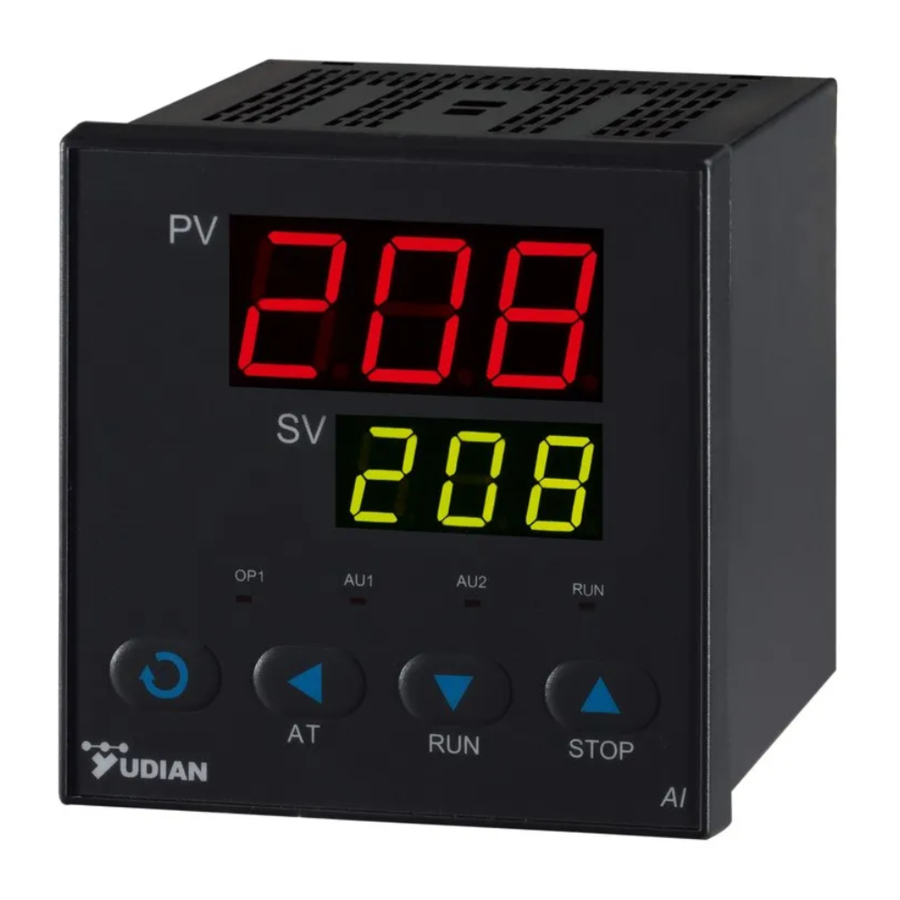 Yudian AI-508, AI-509 - Artificial Intelligence Temperature Controller Manual