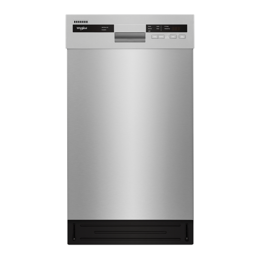 Whirlpool WDF518SAHM - Small-Space Compact Dishwasher with Stainless Steel Tub Manual