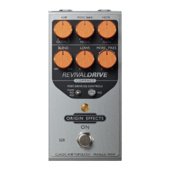 Origin Effects RevivalDRIVE Compact Getting Started Manual