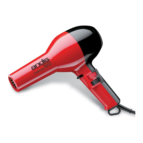 Andis Professional ID-1 Specification Sheet