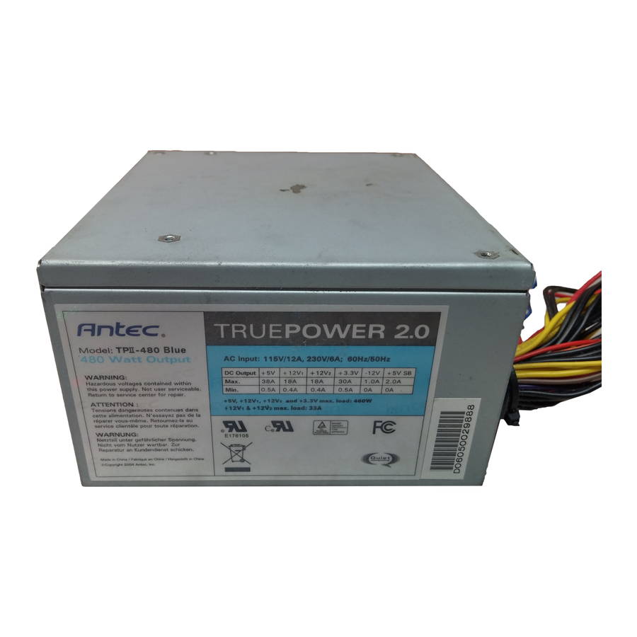 Antec TruePower 2.0 Benutzerhandbuch