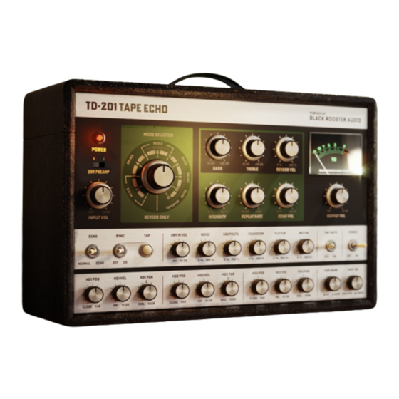 Black Rooster Audio TD-201 Product Manual