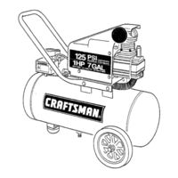 Craftsman 16639 - 1 HP 7 Gal. Portable Air Compressor Owner's Manual