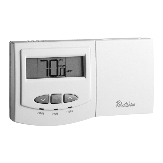 Robertshaw 9550 User's Manual Quick Start Installation