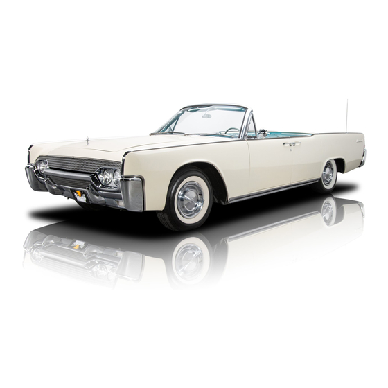 Ford 1961 Comet Service Specifications Handbook