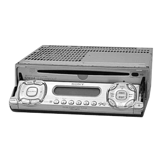 Sony CDX-M620 Service Manual