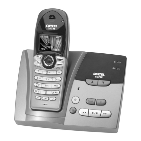 User Manuals: switel CD738 Cordless Telephone