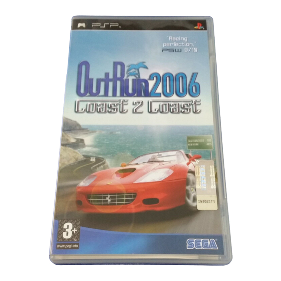 Sega Outrun 2006: Coast 2 Coast ULUS 10064 Owner's Manual