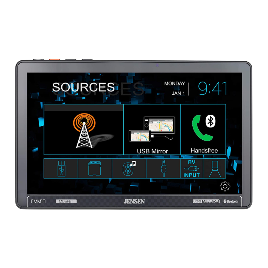 Jensen CMM10 Installation & Owner's Manual