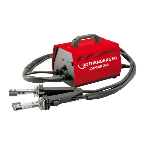 Rothenberger ROTHERM 2000 Instructions For Use Manual