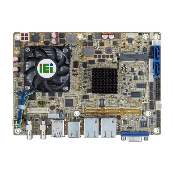 IEI Technology NANO-QM871-i1-i7 User Manual