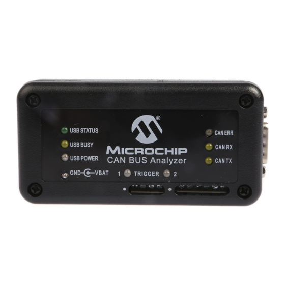 Microchip Technology CAN Bus Analyzer Manuals