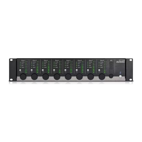 AUDAC MTX48 User Manual