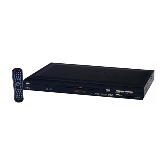 AEG DVD 4535 Instruction Manual