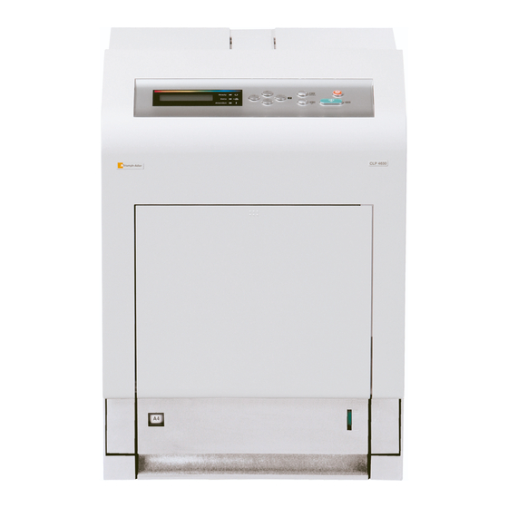 User Manuals: Triumph Adler CLP 4630 Laser Printer