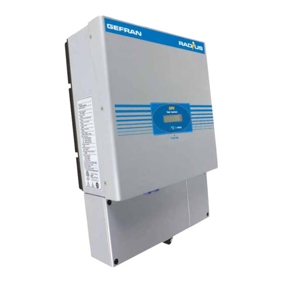 gefran RADIUS APV 1700-2M-TL-US Installation & Operation Manual