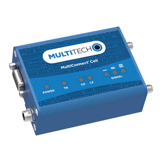 Multitech MultiConnect Cell MTC-LVW2 User Manual
