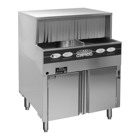 CMA Dishmachines GW-100 Parts Manual