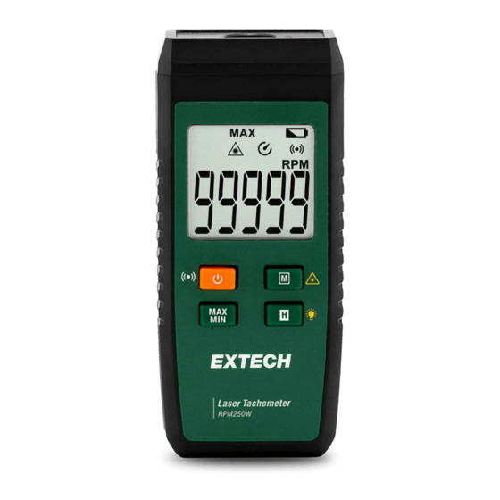 Extech Instruments RPM250W Quick Start Manual