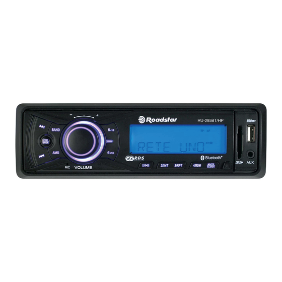 Roadstar RU-285BT Instruction Manual