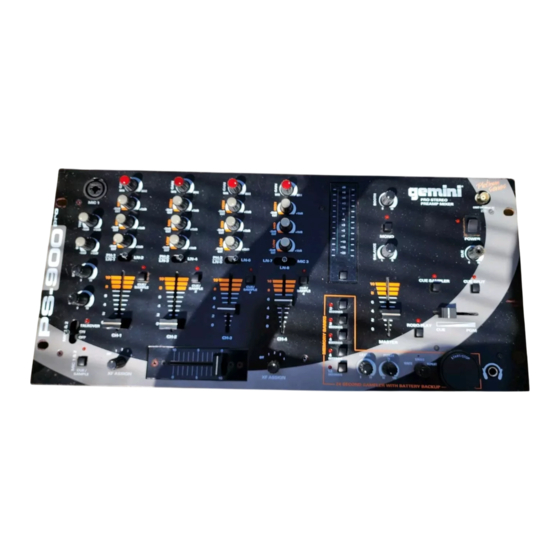 Gemini PS-900 Manual