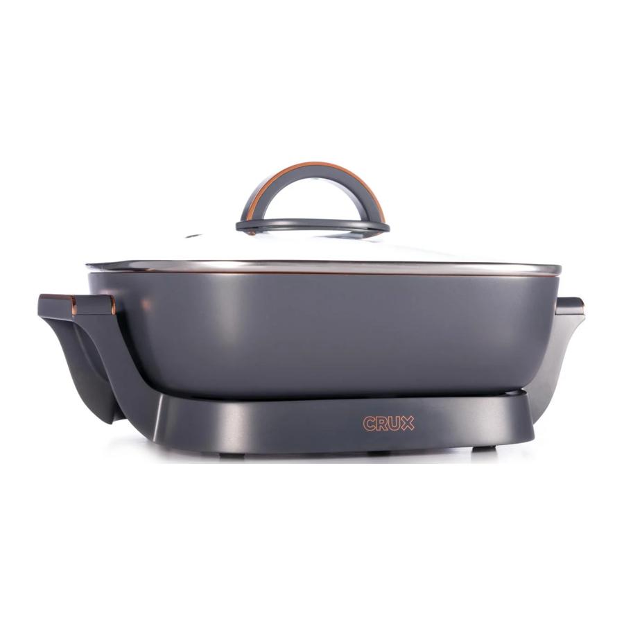 CRUX 6QT Extra Deep Electric Skillet Manual