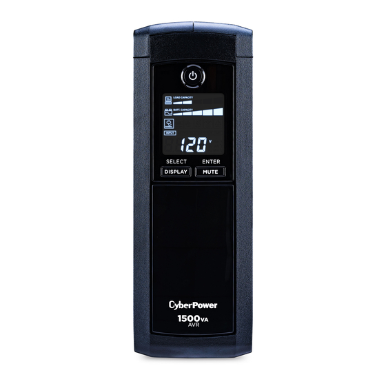 CyberPower CP1500EAVRLCD User Manual
