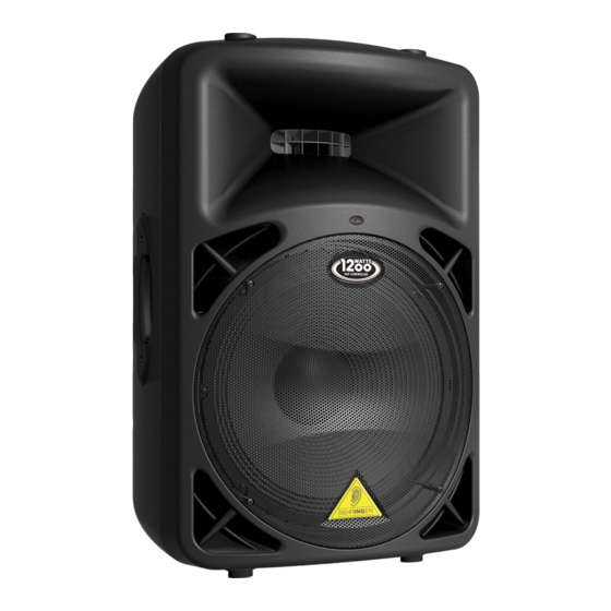 Behringer Eurolive B812NEO Quick Start Manual