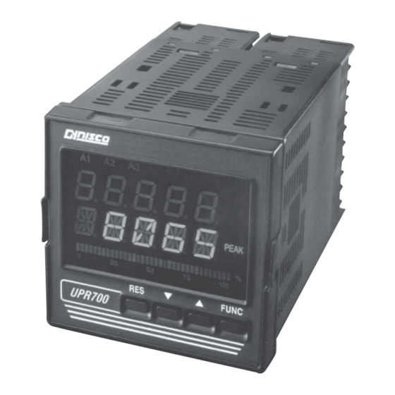 Dynisco UPR700 Installation And Operation Manual