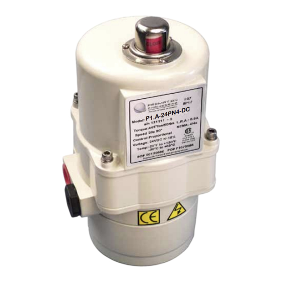 Promation Engineering P1.A Series Installation & Operation Manual