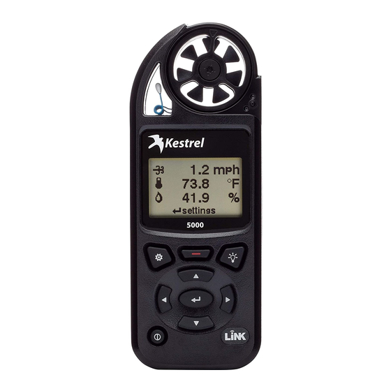 Kestrel 5000 Quick Start Manual
