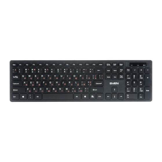 Sven KB-E5900W User Manual