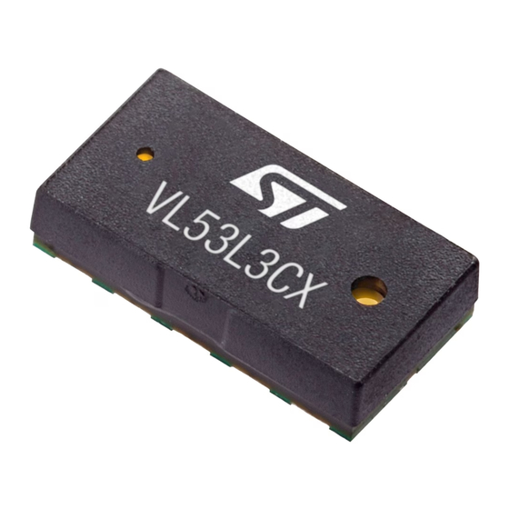 ST VL53L3CX User Manual