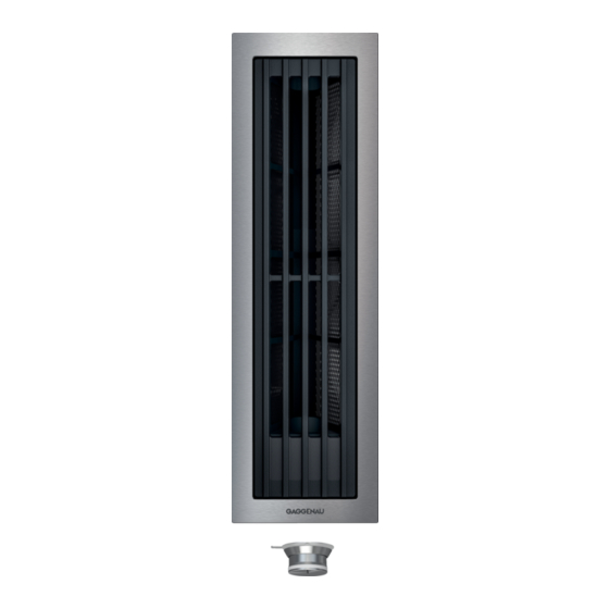 Gaggenau VL 414 712 Installation Instructions Manual