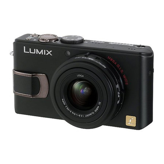 Panasonic Lumix DMC-LX2 Operating Instructions Manual