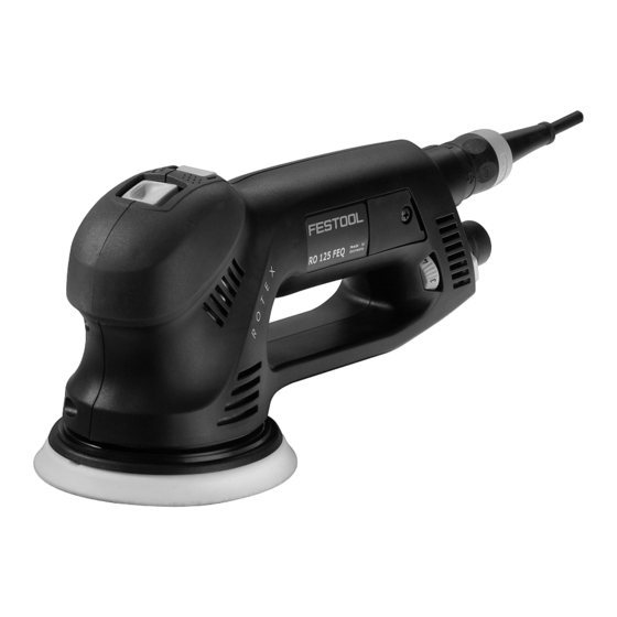 Festool Rotex RO 125 FEQ Operating Instructions Manual
