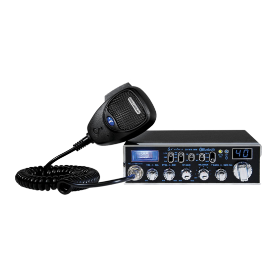 Cobra 29 WX NW BT How To Use Manual