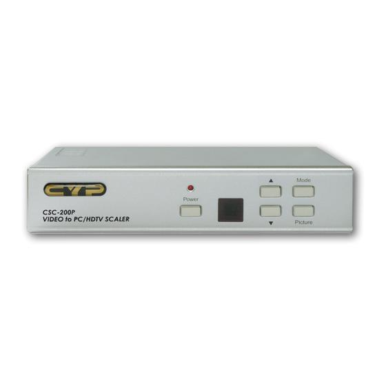 CYP CSC-200RS User Manual