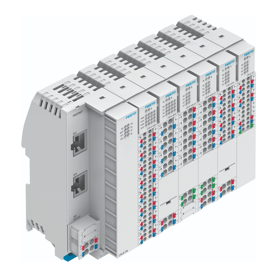 Festo CPX-E Instructions & Operating