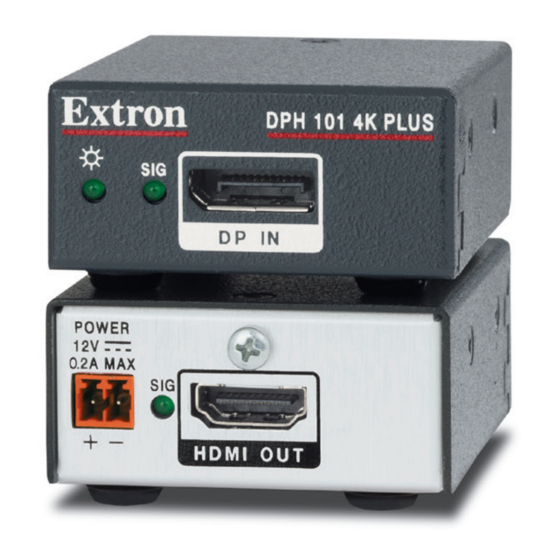 Extron electronics DPH 101 4K PLUS User Manual