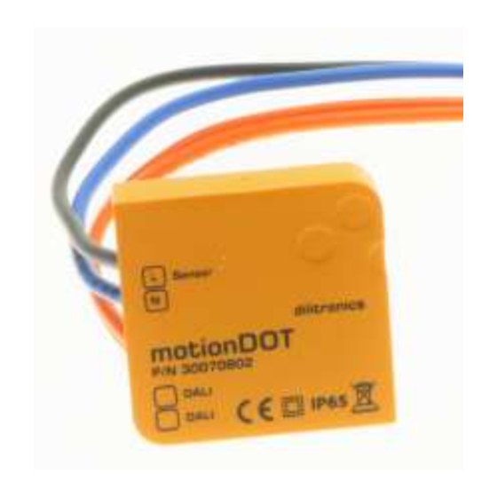 Dilitronics motionDOT Operating	 Instruction