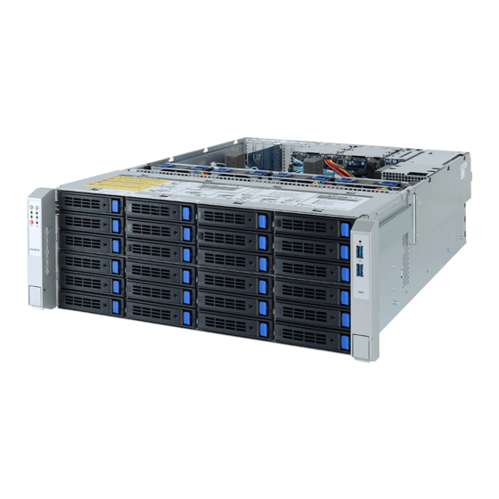 Gigabyte S451-3R1 Rack Storage Server Manuals