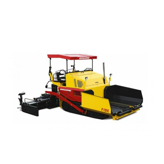 Dynapac F 121 C Operation & Maintenance Manual
